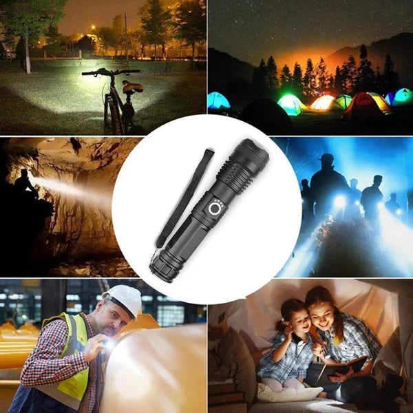 LUMENX P50™ – Linterna Táctica de Alta Potencia Recargable